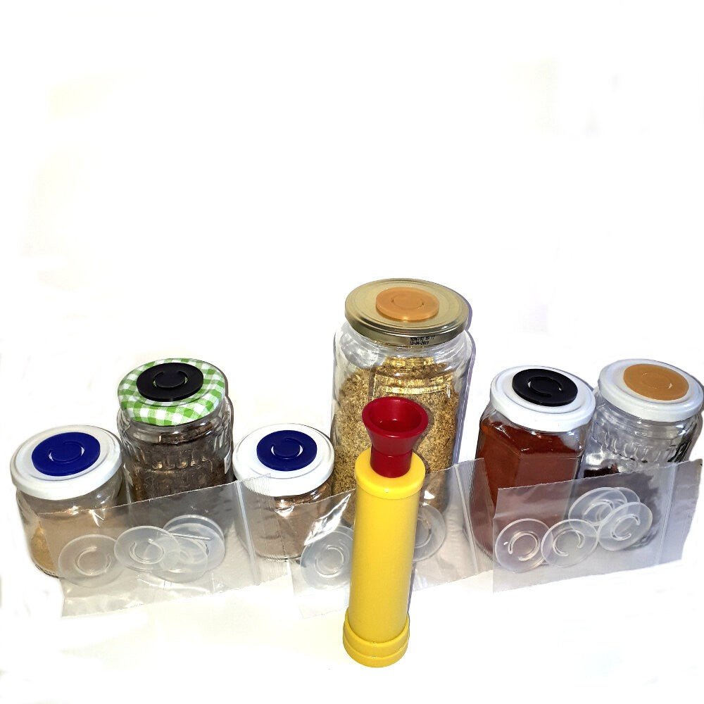 Manual Vacuum Pump for Airtight Spice Containers - Seal The Jar